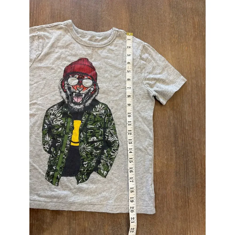 GAP Kids Winter Tiger Tee Shirt T-Shirt Top Boys Kids M 8